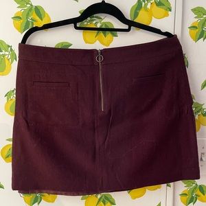 Madewell Wool Mini Skirt